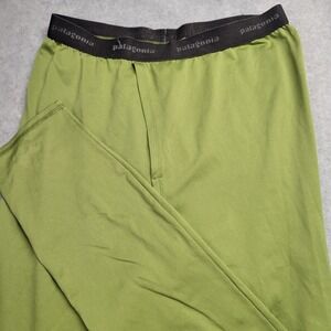 Patagonia Thermal Capilene Performance‎ Baselayer Leggings Size Medium Green